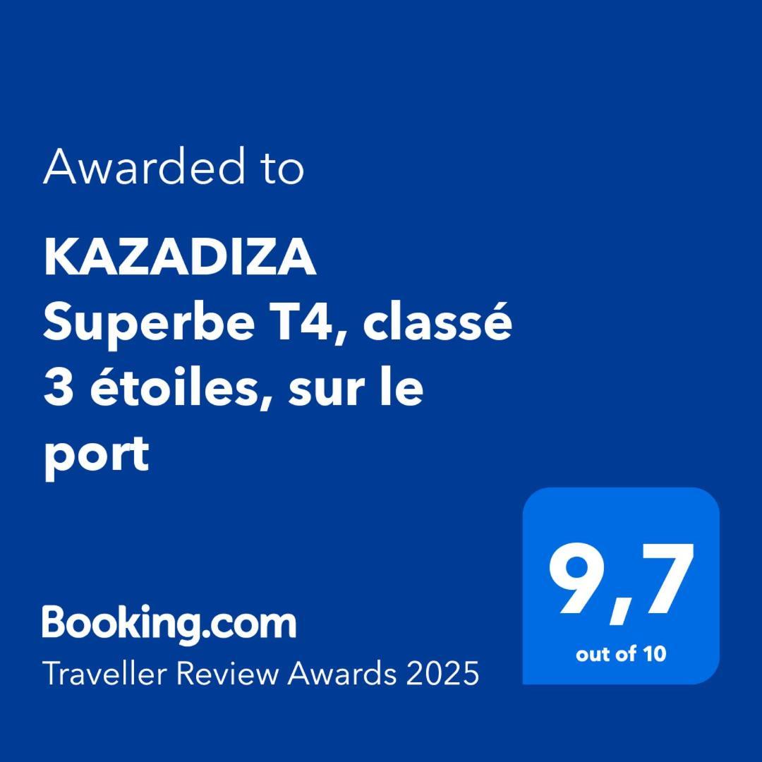 Kazadiza Superbe T4, Classe 3 Etoiles, Sur Le Port 포르방드르 외부 사진